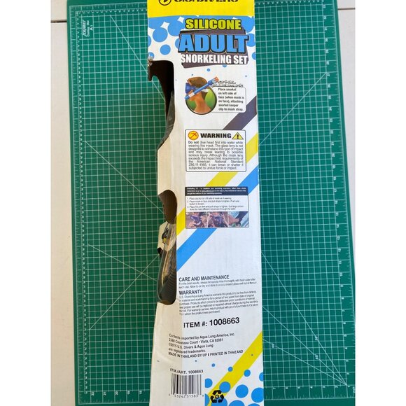 U.S. Divers Silicone Adult Snorkeling Set S/M With Mask Snorkel & Fins - Picture 4 of 6